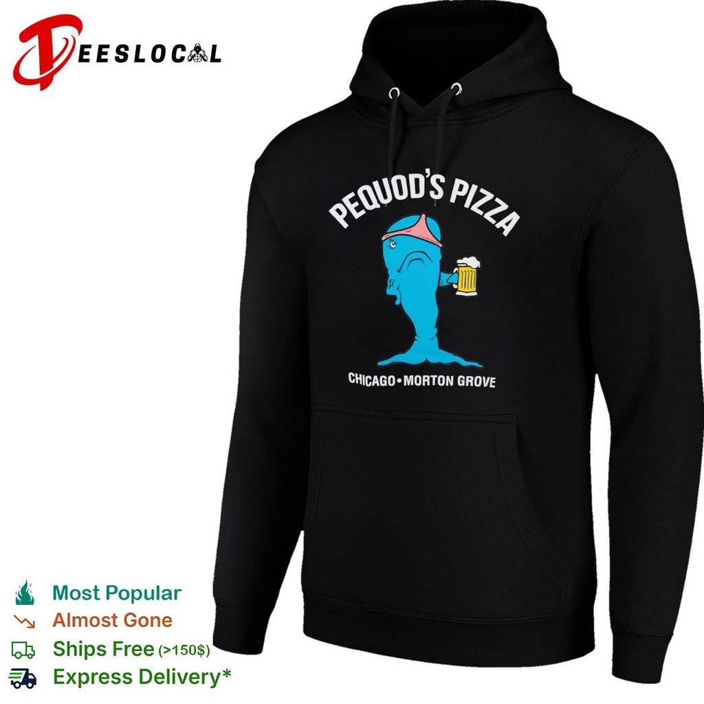 Pequods Pizza Chicago Morton Grove Whale Drinking Beer Shirt