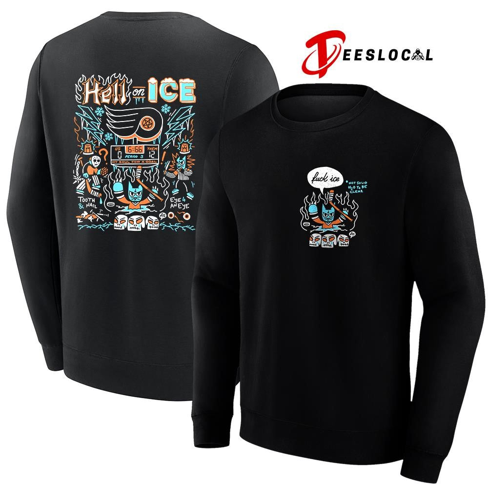 Philadelphia Flyers hell on ice fck ice art shirt