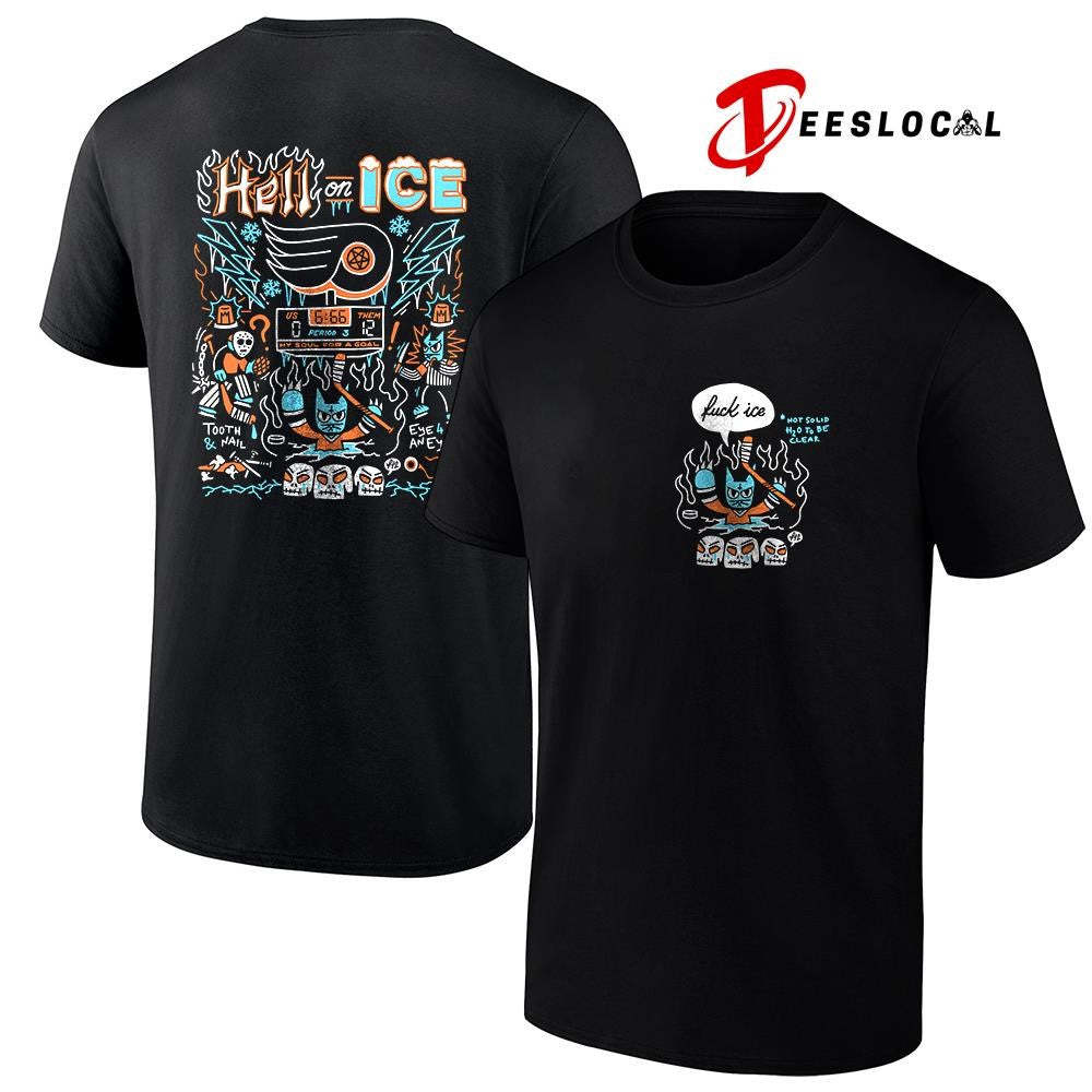 Philadelphia Flyers hell on ice fck ice art shirt
