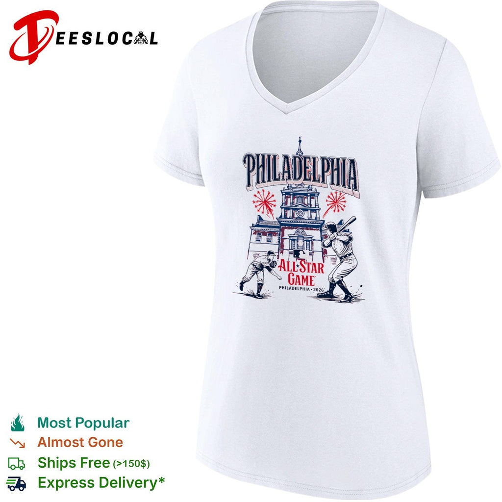 Philadelphia Phillies MLB All Star Game 2026 Independence Hall Baseball Matchup Event shirt