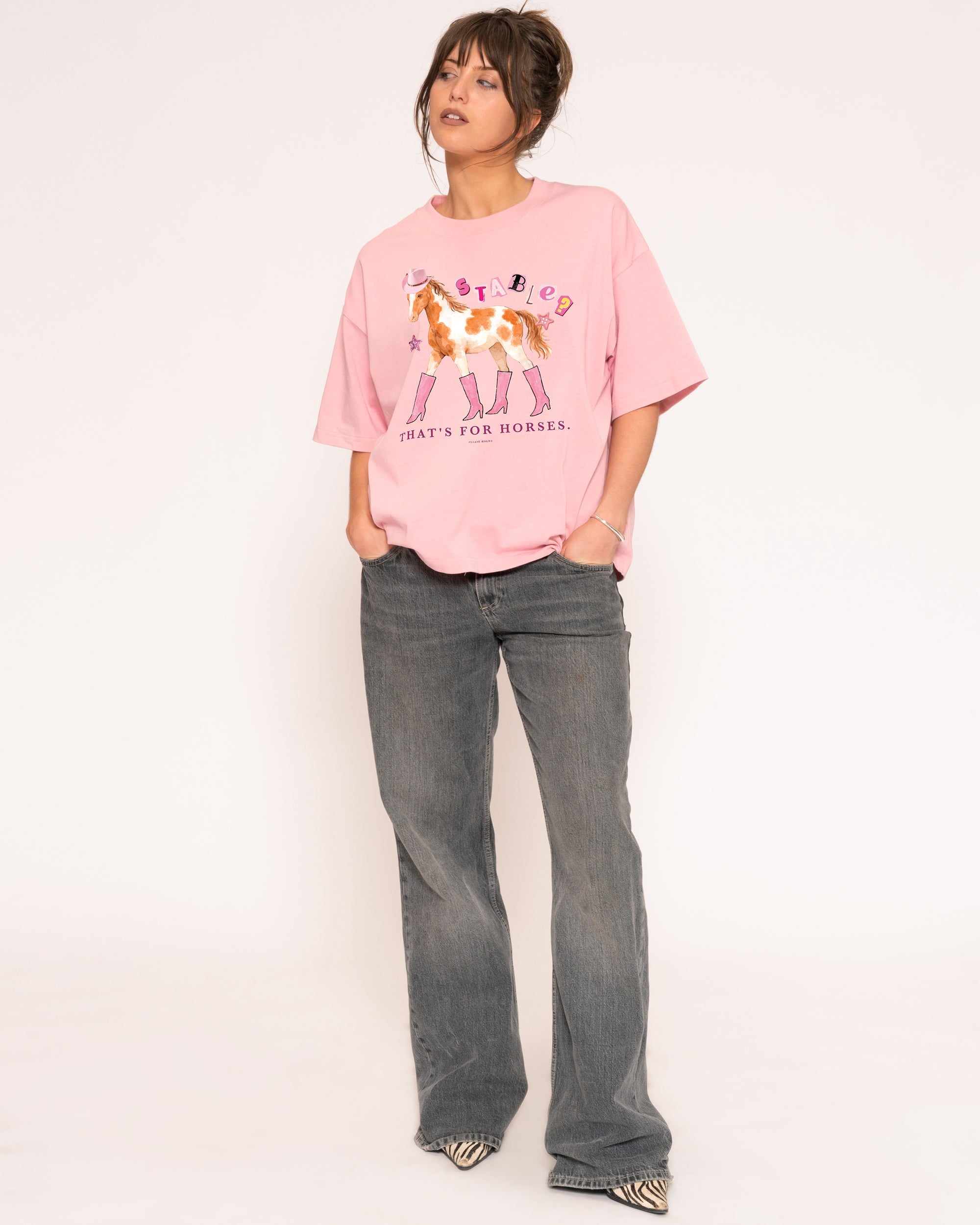 Stable? That's For Horses Boxy Crop Tee