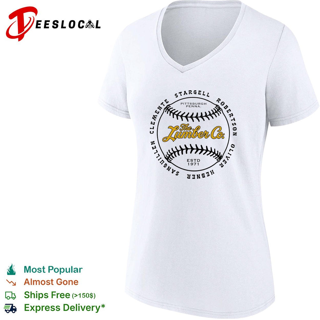 Pittsburgh Lumber Co 1971 baseball Clemente Stargell Robertson Oliver Hebner Sanguillen shirt
