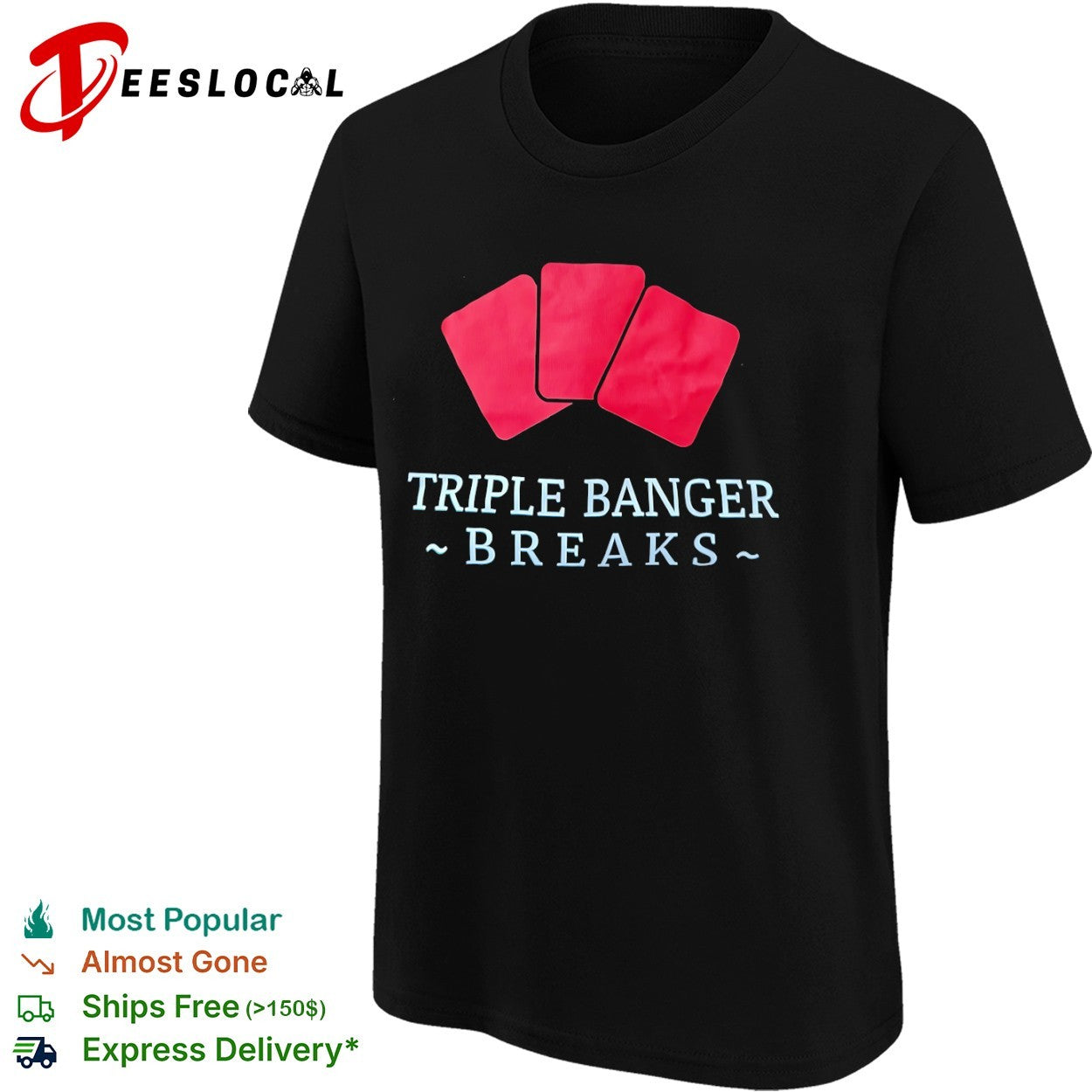 Playing cards triple banger breaks shirt