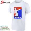 Pointing woman WNBA logo style Sophie Cunningham shirt