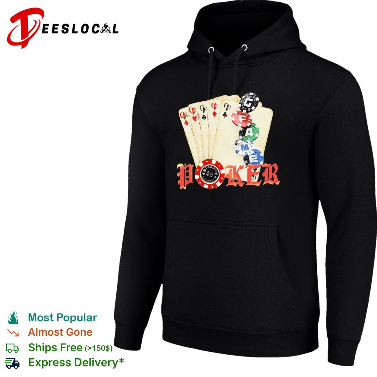 Poker game cards shirt