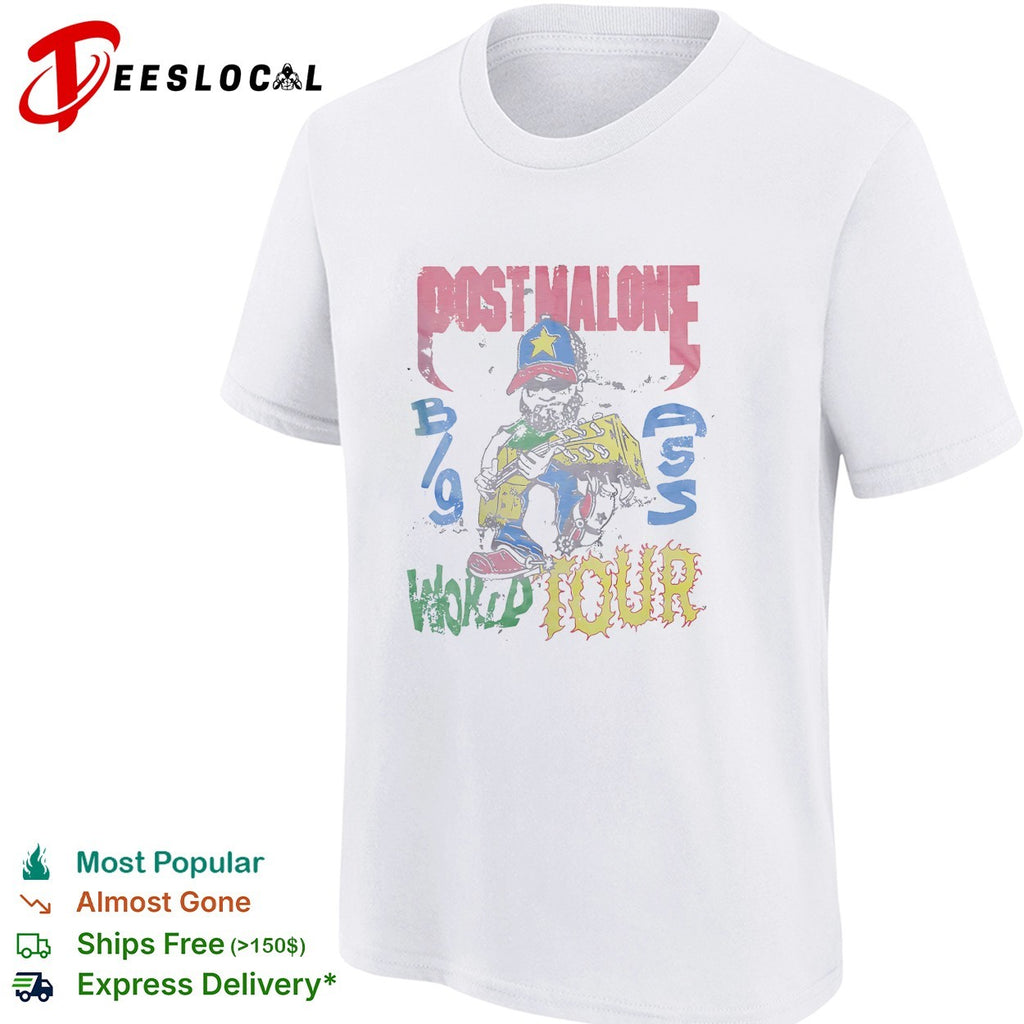 Post Malone Celebrate USA 4th Of July 2026 Big Ass World Tour retro shirt