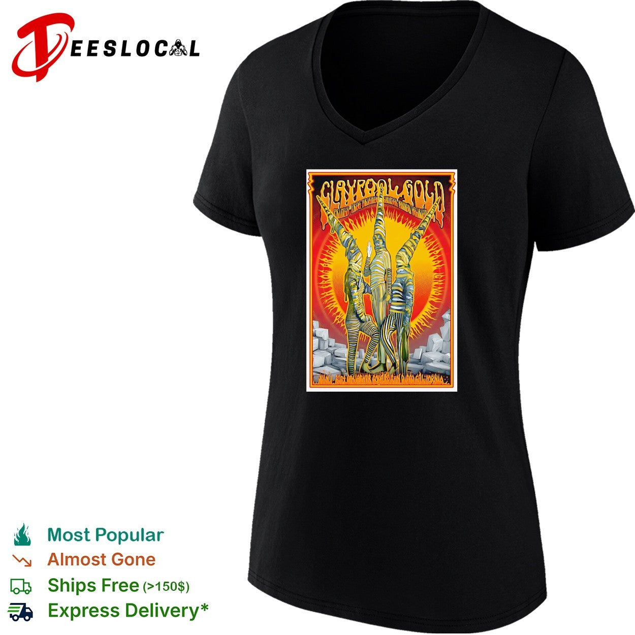 Primus In San Diego CA Claypool Gold Tour On Jul 1 2026 shirt