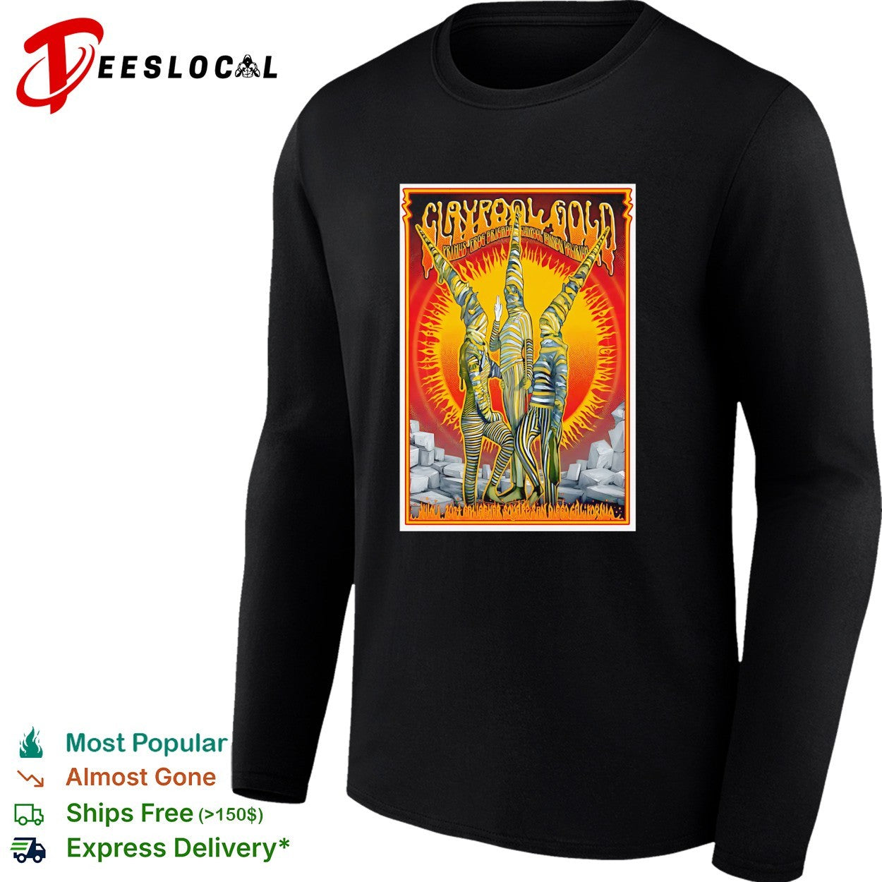 Primus In San Diego CA Claypool Gold Tour On Jul 1 2026 shirt