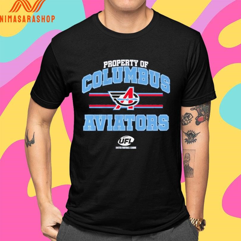 Property Of Columbus Aviators UFL Shirts