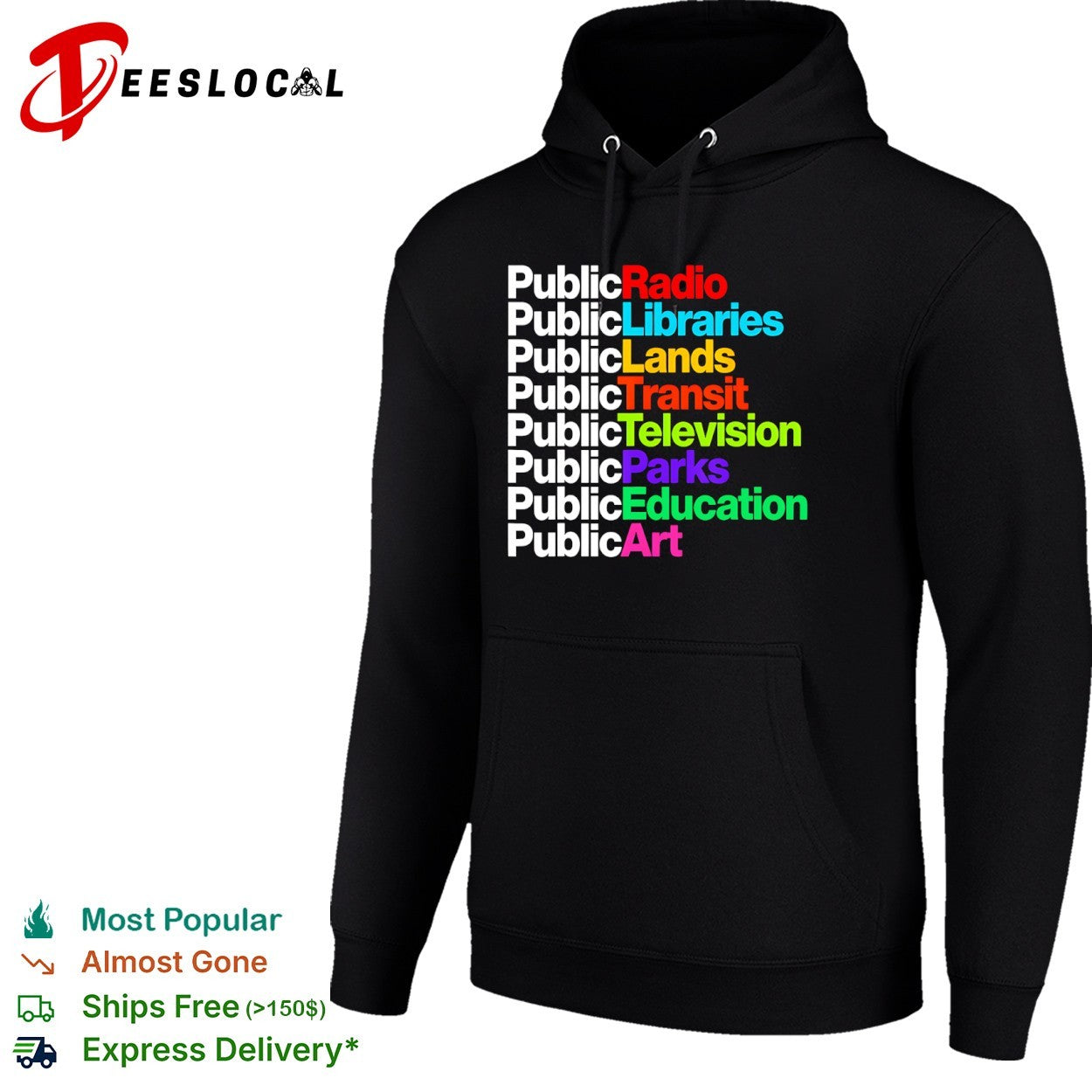 Public Radio Libraries Lands Transit Television Parks Education Art shirt