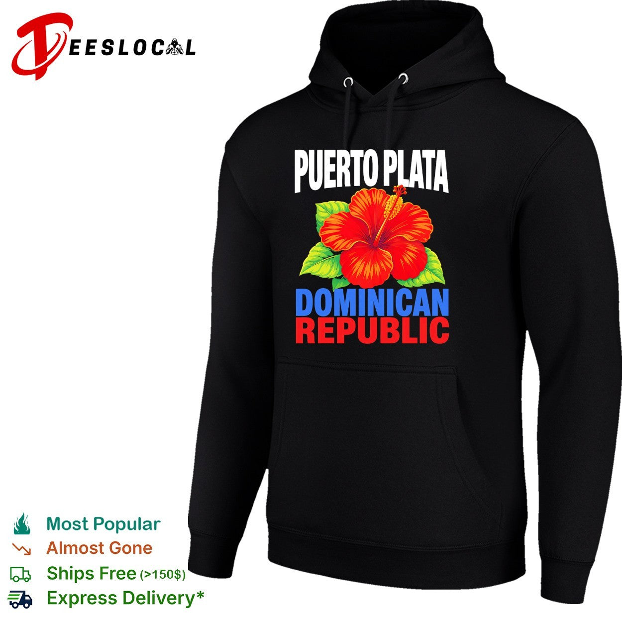 Puerto Plata Dominican Republic hibiscus flower shirt