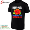 Puerto Plata Dominican Republic hibiscus flower shirt