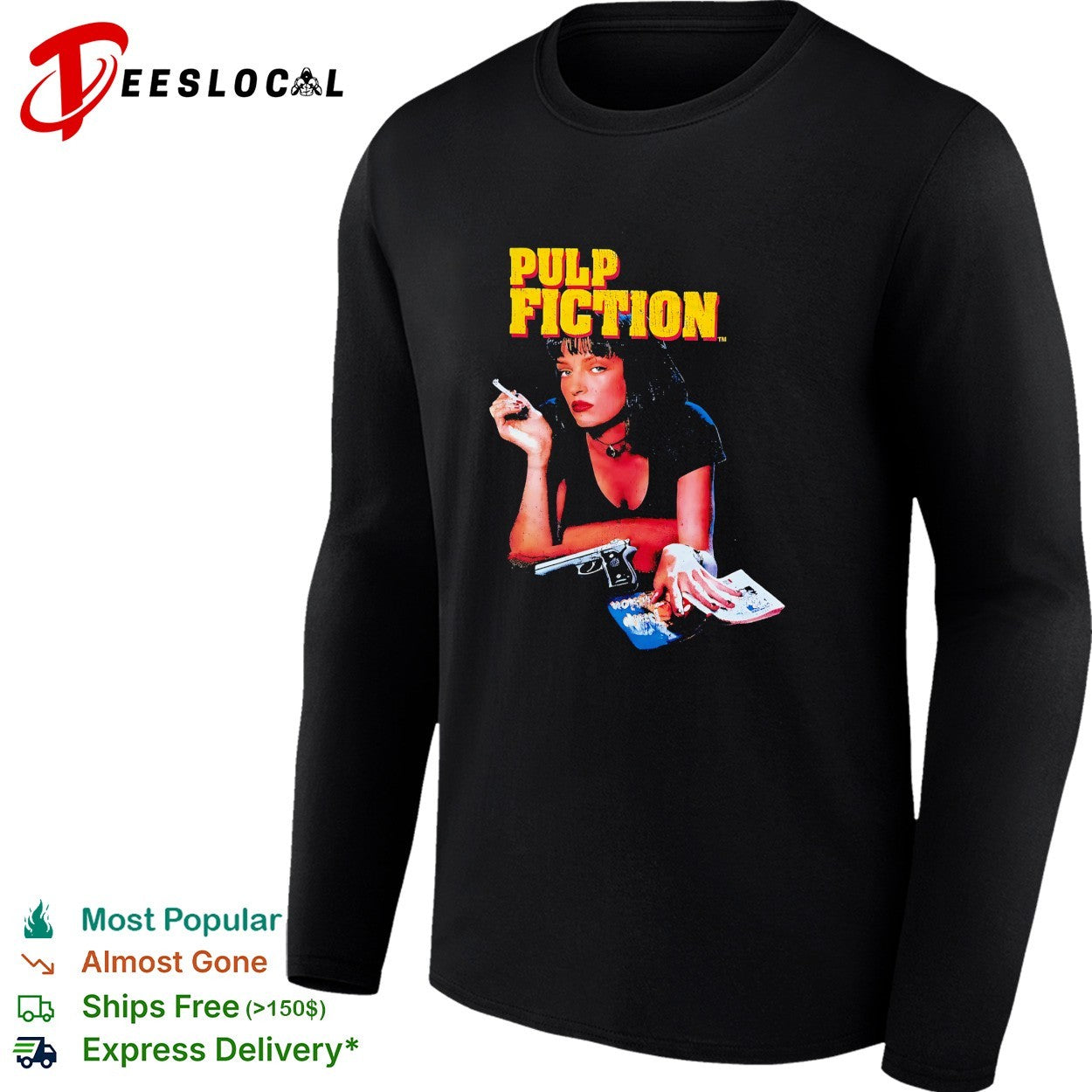 Pulp Fiction Mia Wallace movie poster shirt