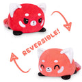 TeeTurtle Reversible Red Panda Plushie (Red + Light Red)