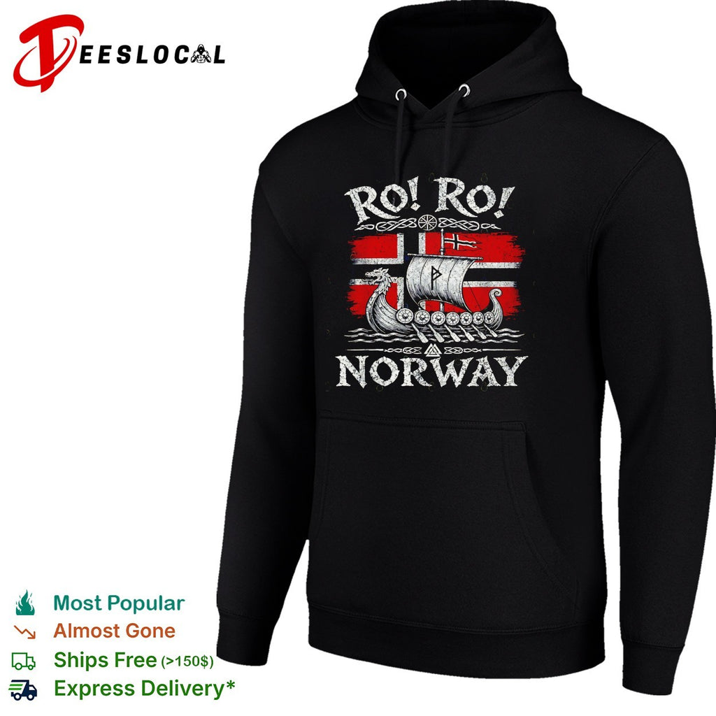 RO RO Norway Viking longship shirt