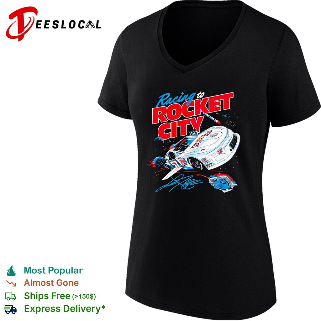 Racing to Rocket City 57 Claremont NC NASCAR Stock Car Speedway Motorsport shirt
