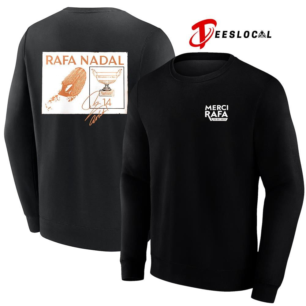 Rafael Nadal Merci Rafa signature graphic shirt
