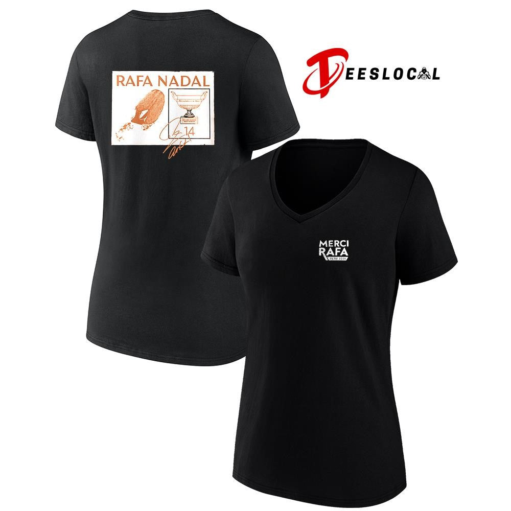 Rafael Nadal Merci Rafa signature graphic shirt
