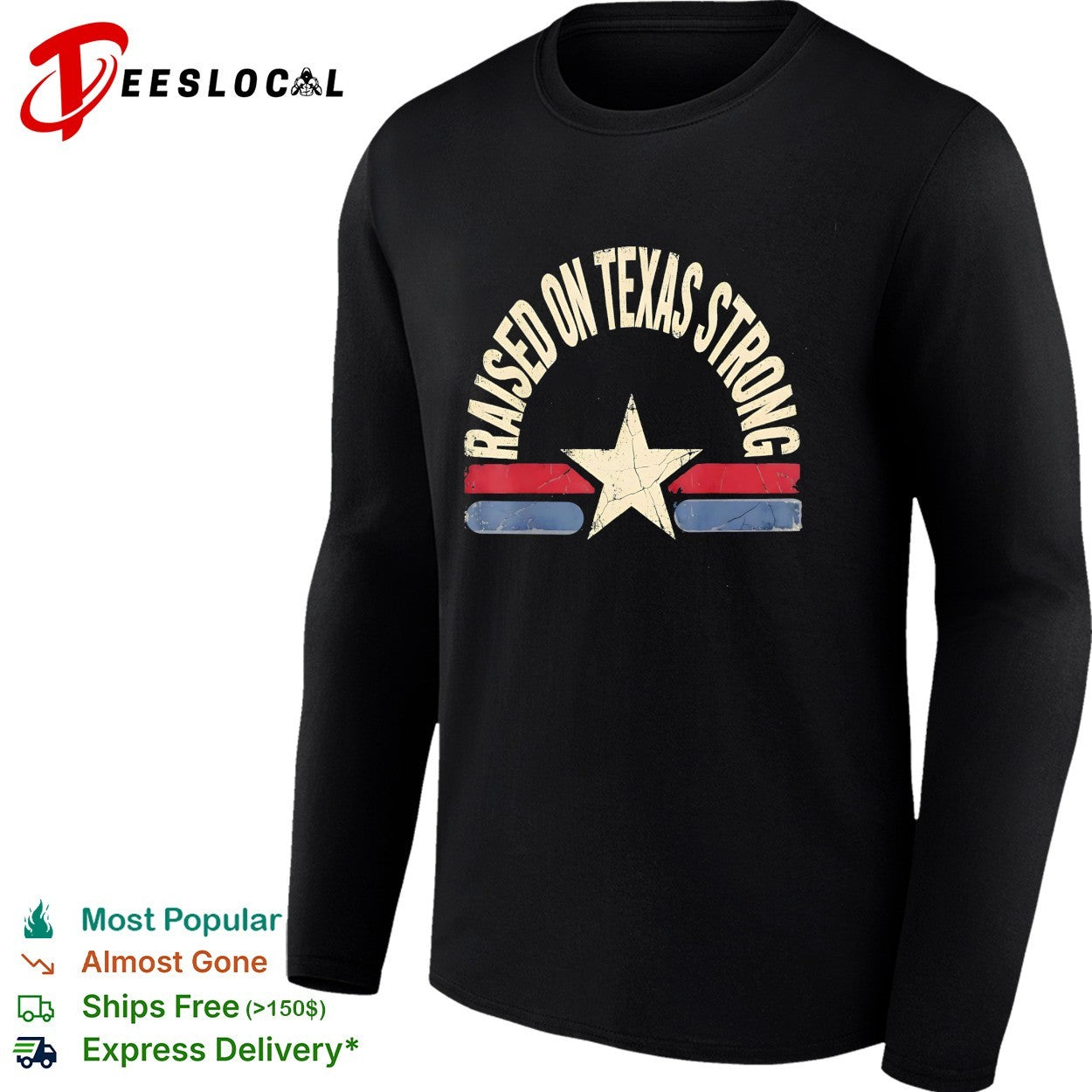 Raised on Texas strong lone star shirt