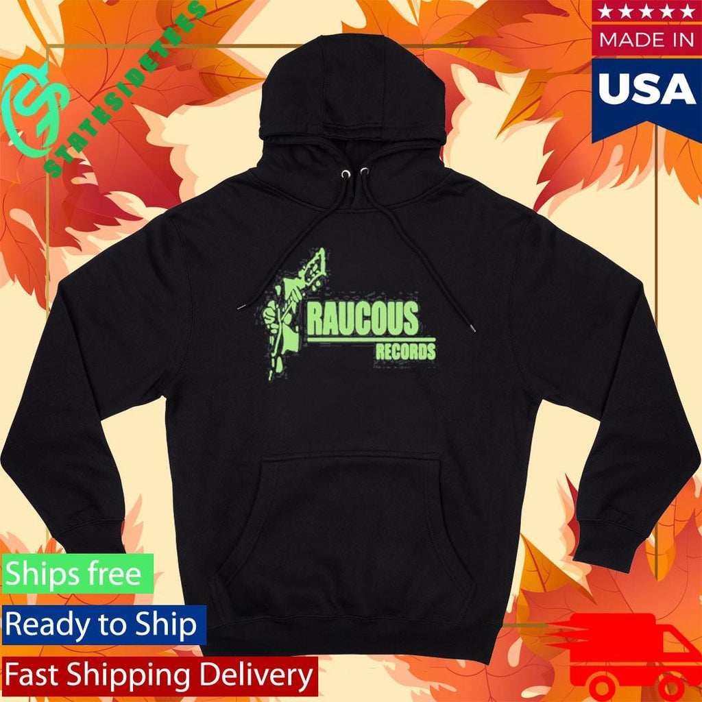 Raucous Records Guitar Logo Shirt
