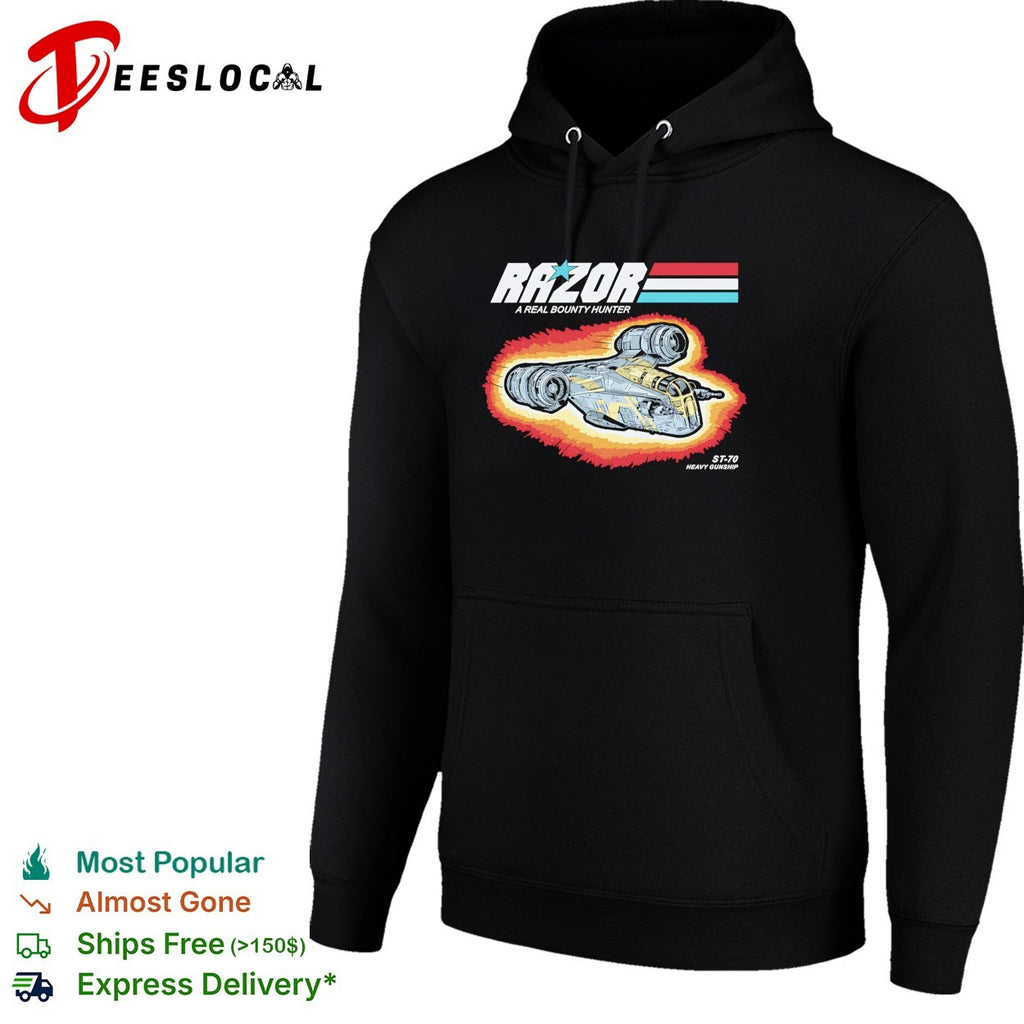 Razor a real bounty hunter ST 70 heavy gunship GI Joe Mandalorian parody shirt