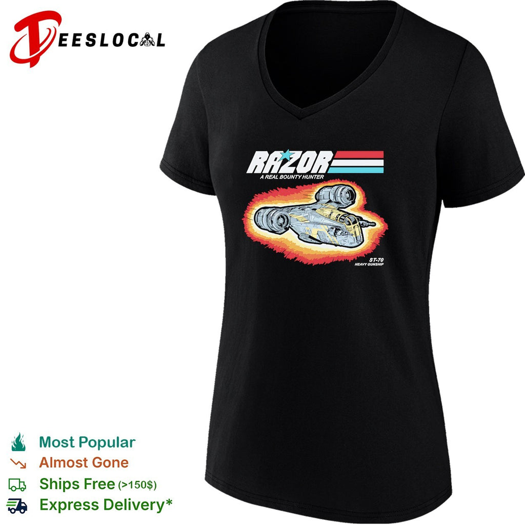 Razor a real bounty hunter ST 70 heavy gunship GI Joe Mandalorian parody shirt