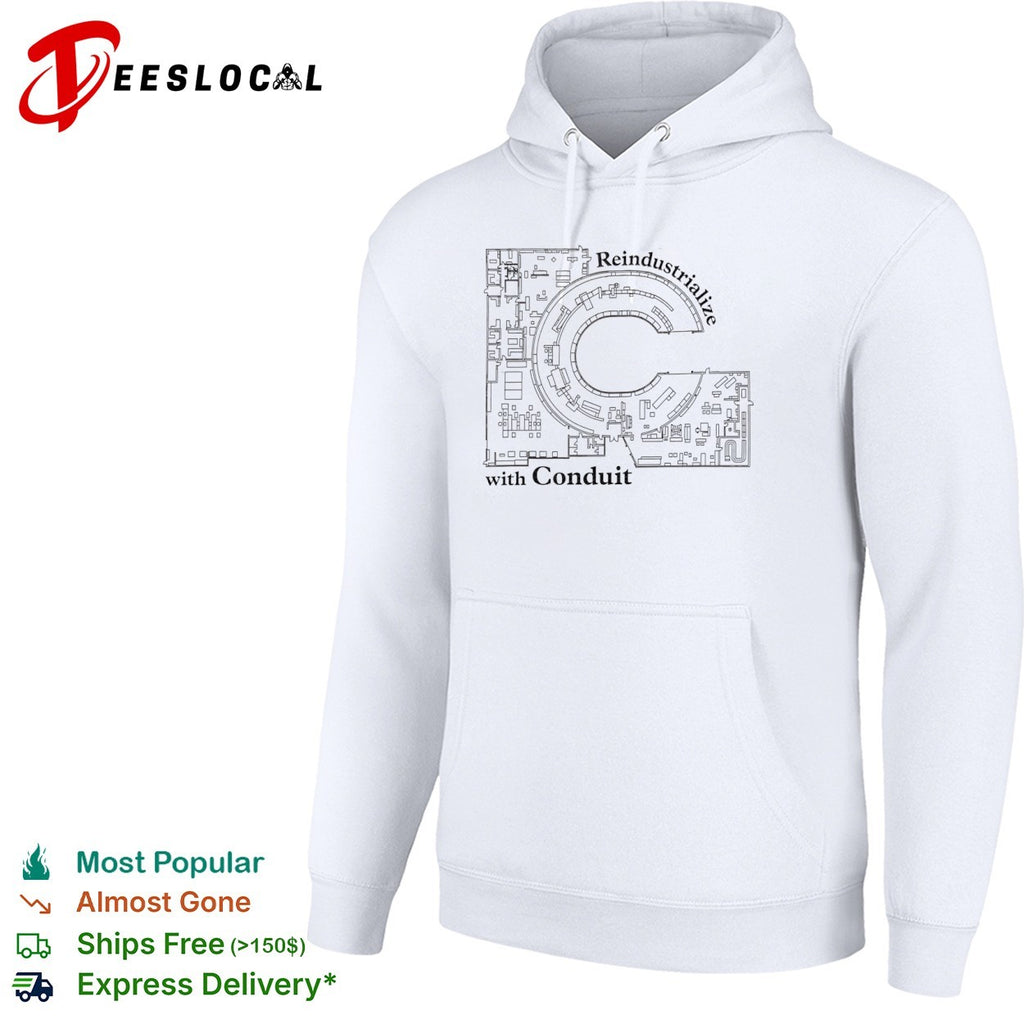 Reindustrialize with Conduit Floor Plan shirt