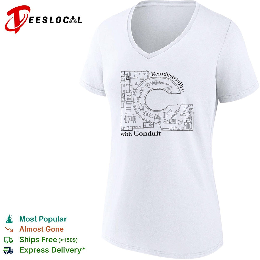 Reindustrialize with Conduit Floor Plan shirt