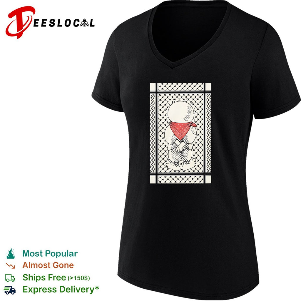 Renaud Pro Palestine Handala Keffiyeh shirt