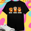 Retro Rock Paper Scissors Cat Paw Humor Pet Lover Meme Shirts