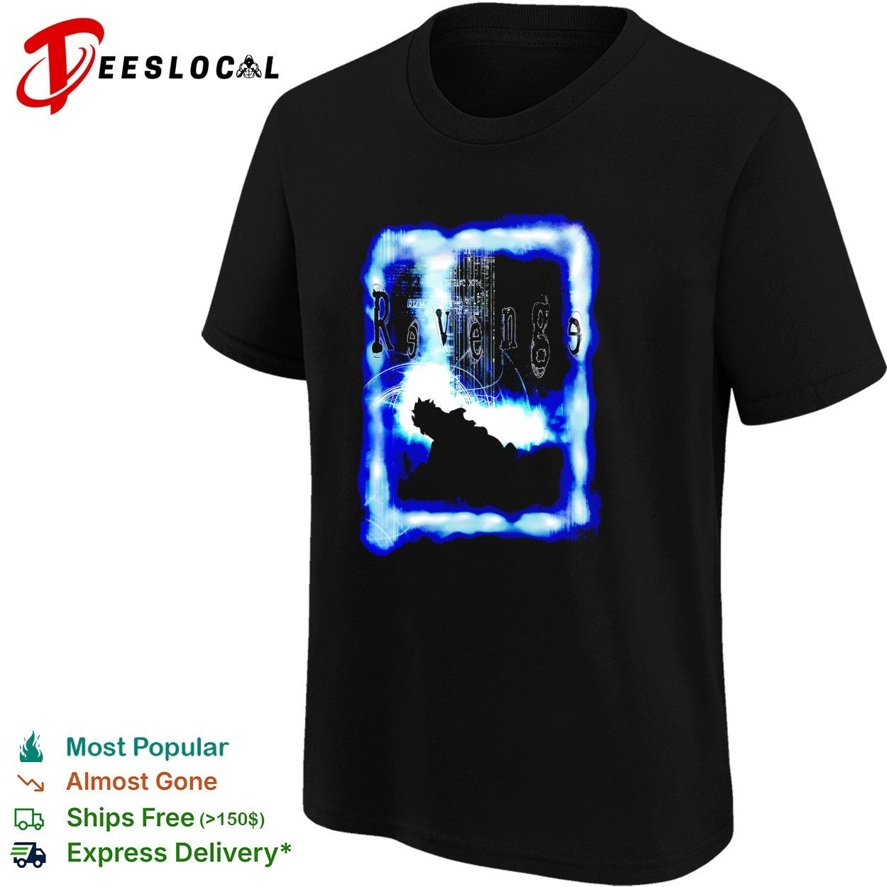 Revenge anime character glowing streetwear shirt
