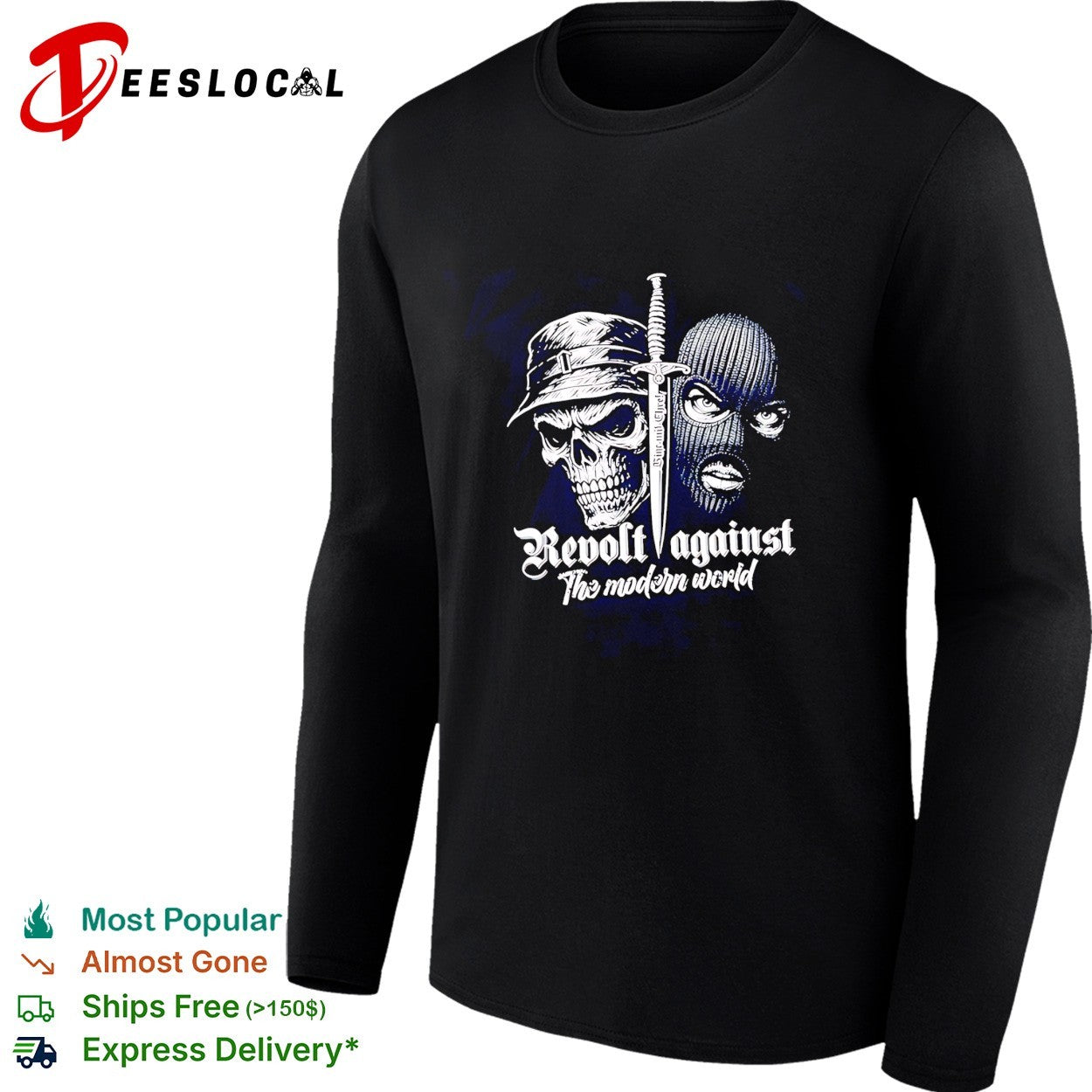 Revolt Against the Modern World Skull and Balaclava shirt