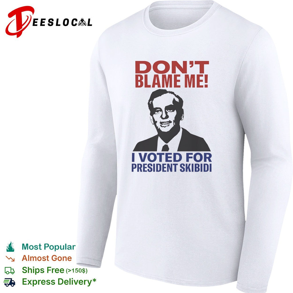 Richard Nixon don’t blame me I voted for President Skibidi portrait shirt