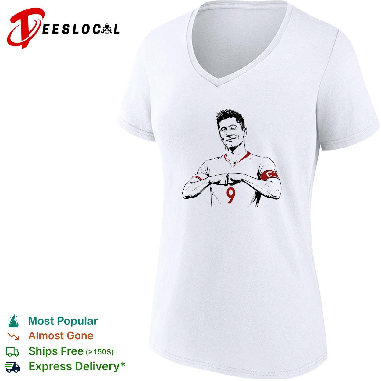 Robert Lewandowski To Chicago Fire fist bumb shirt