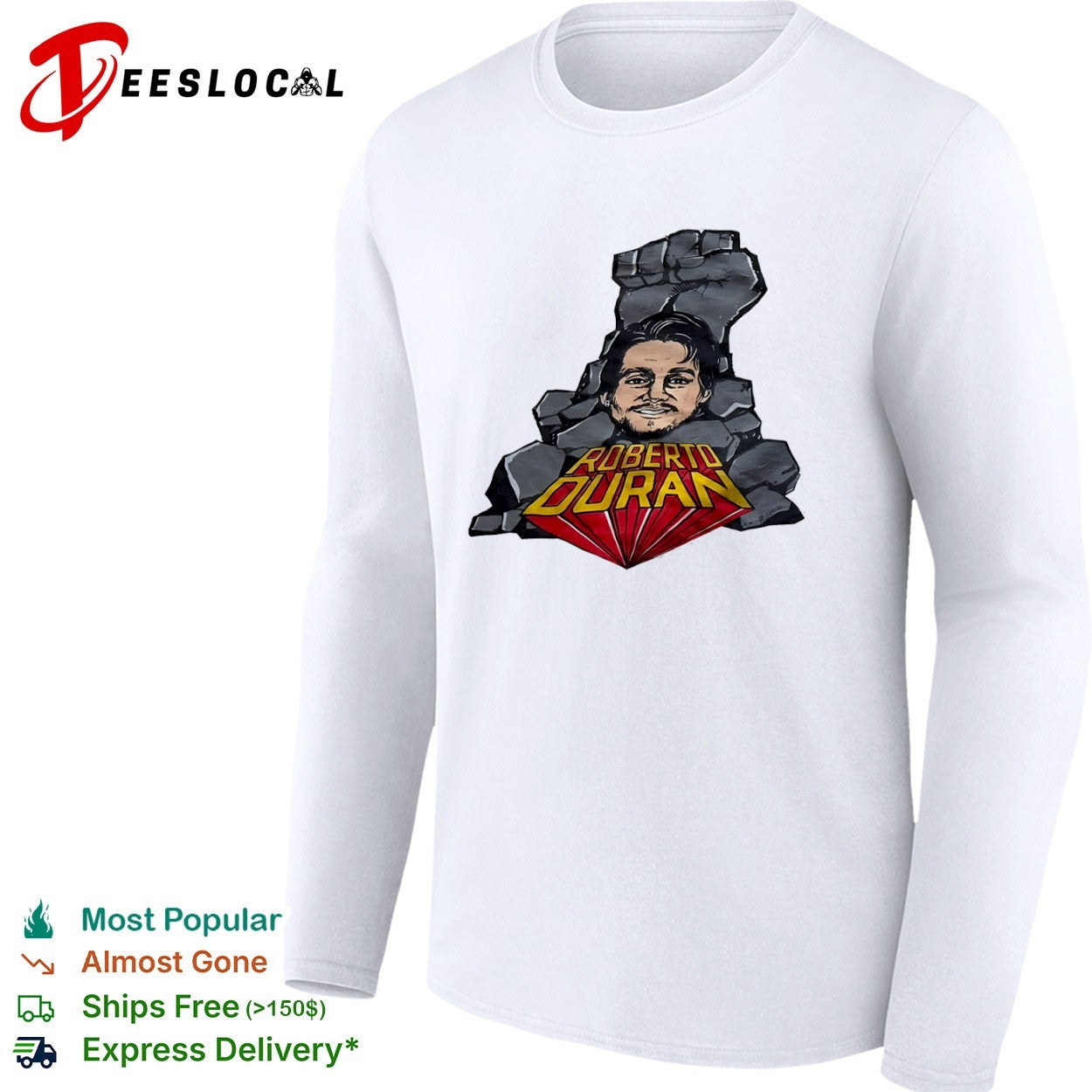 Roberto duran fist graphic shirt