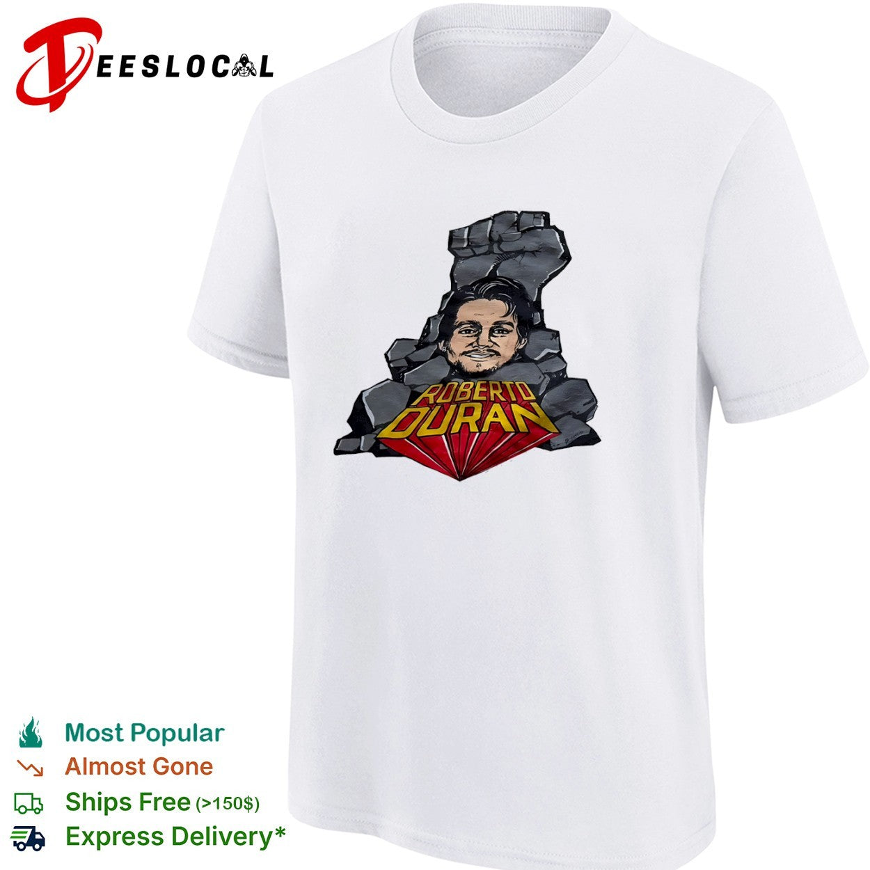 Roberto duran fist graphic shirt