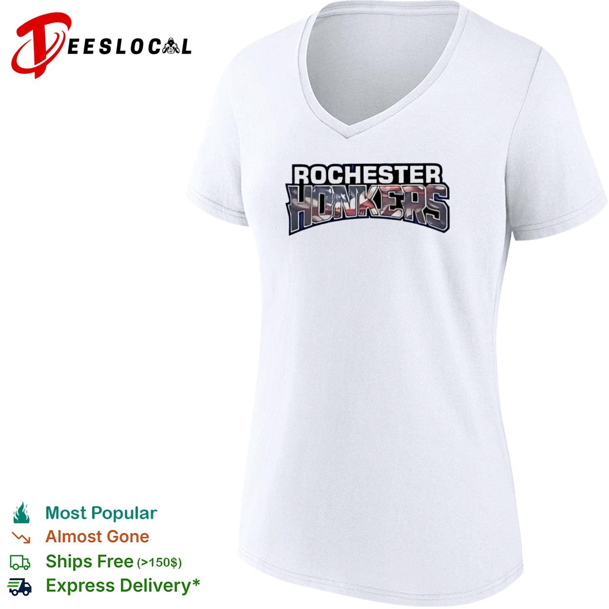 Rochester Honkers Northwoods League Baseball Team American Flag Pattern shirt