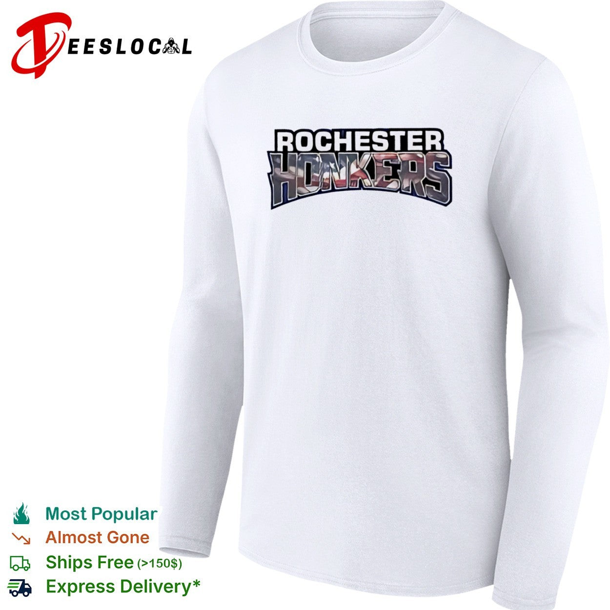 Rochester Honkers Northwoods League Baseball Team American Flag Pattern shirt