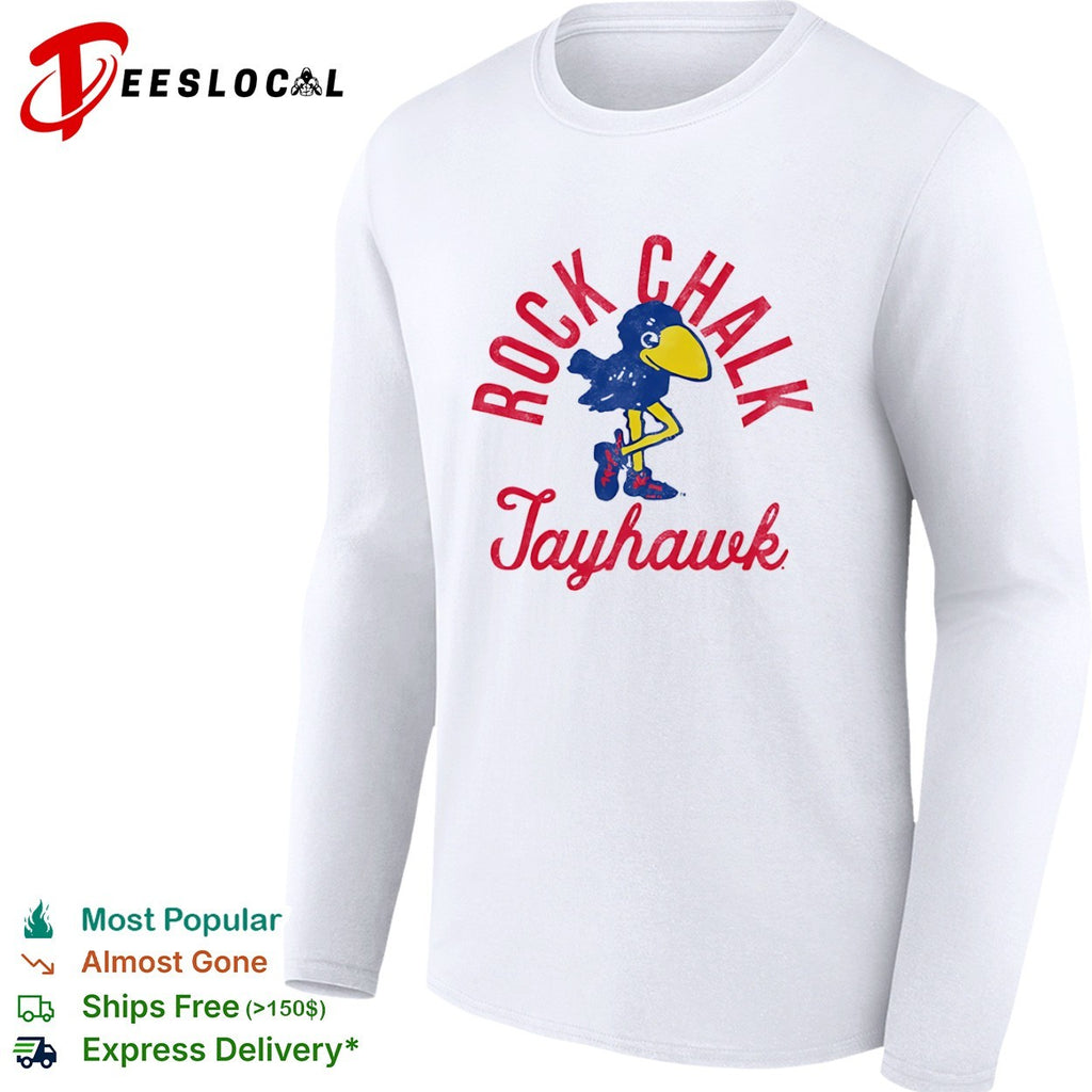 Rock Chalk Jayhawk Kansas Jayhawks Mascot shirt