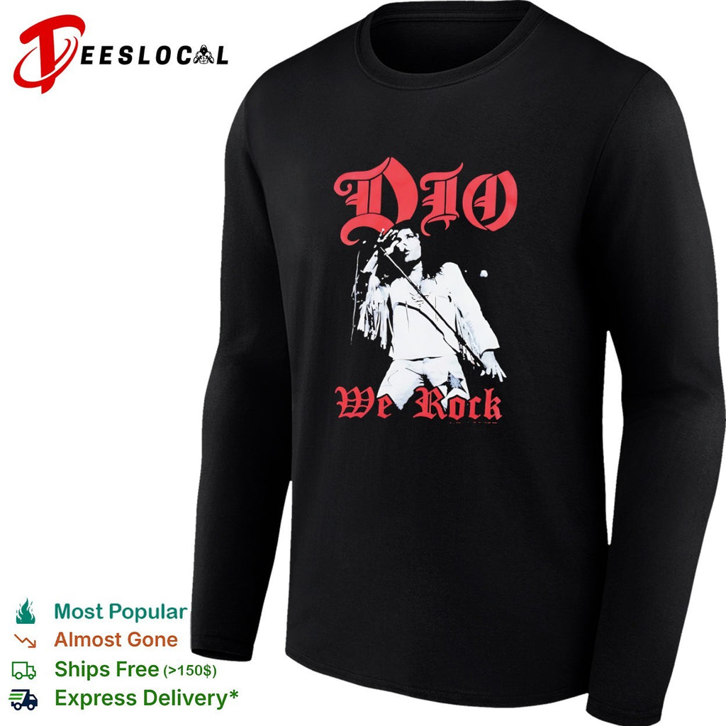 Ronnie James Dio we rock singer shirt