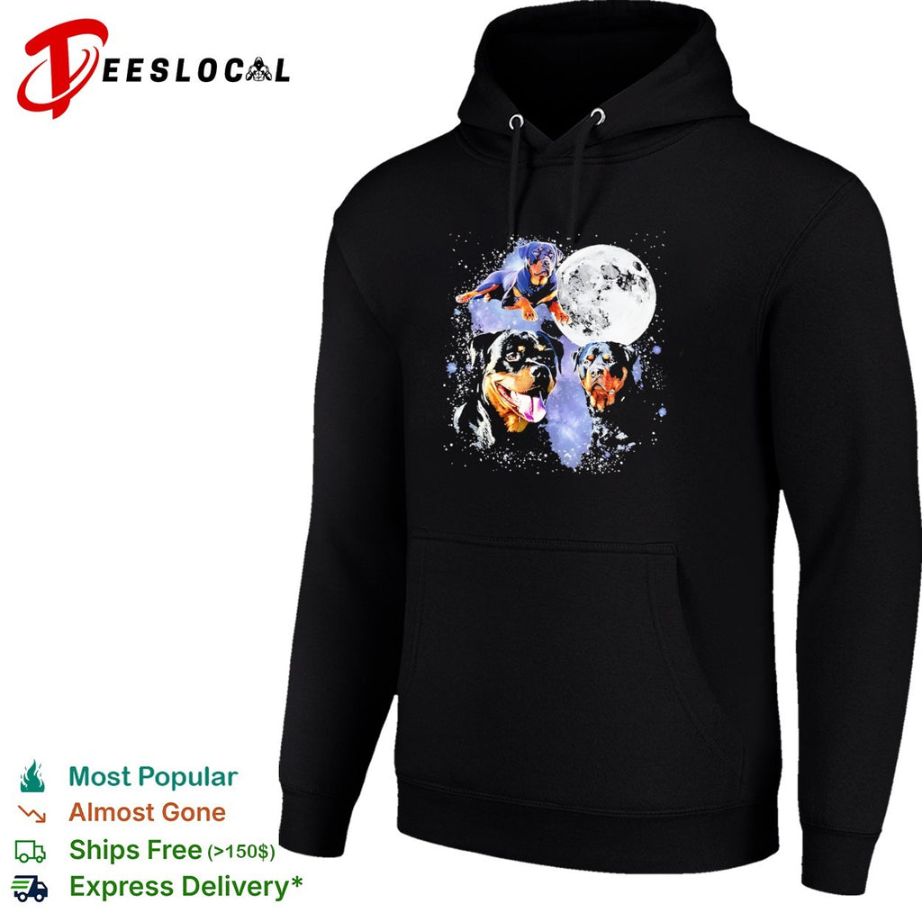 Rottweiler Galaxy Moon Space Celestial Dog Breed Lover Pet Owner shirt