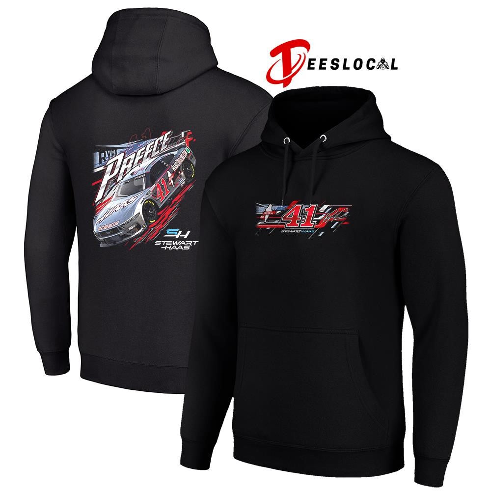 Ryan Preece No 41 Stewart Haas car racing signature graphic shirt