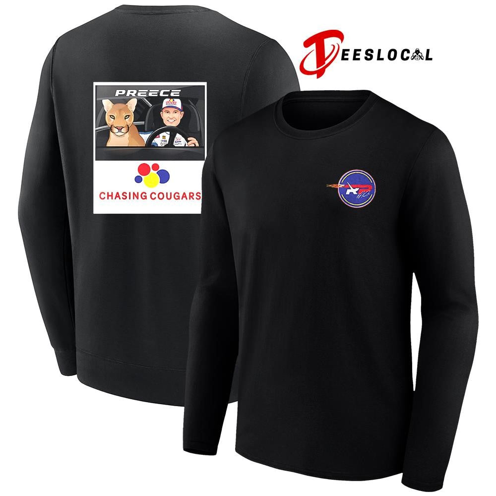 Ryan Preece chasing cougars signature shirt