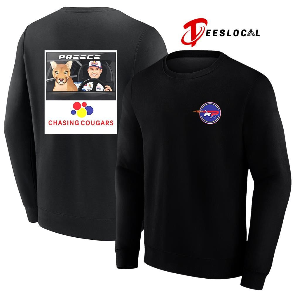 Ryan Preece chasing cougars signature shirt