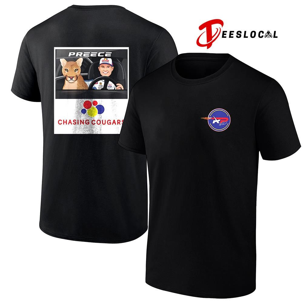 Ryan Preece chasing cougars signature shirt