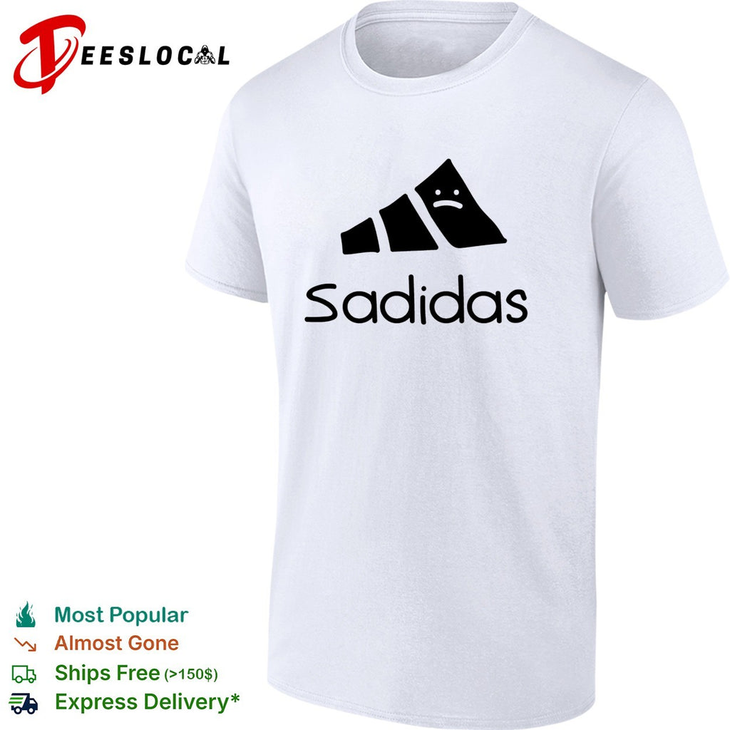 Sadidas parody logo shirt