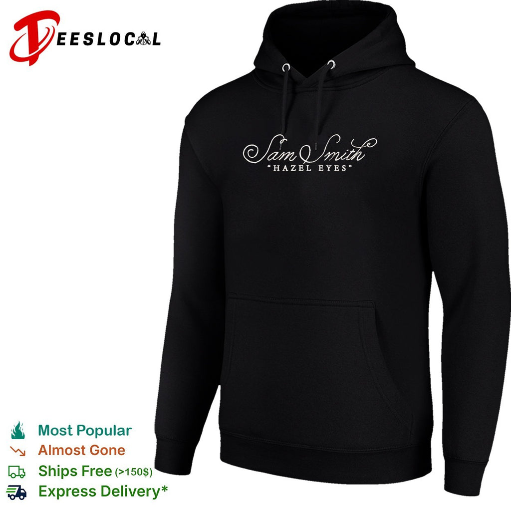Sam Smith Hazel Eyes cursive script shirt