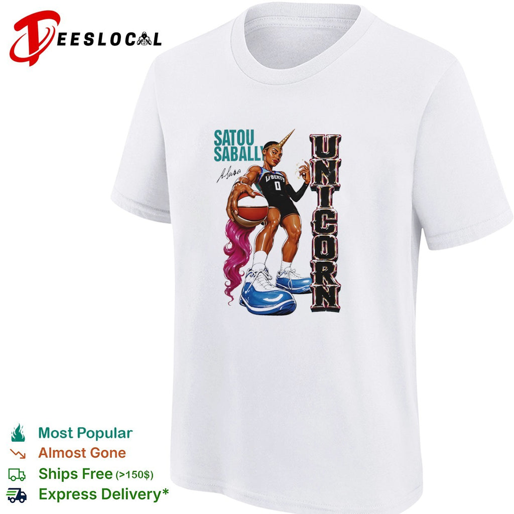 Satou Sabally New York Liberty WNBA Unicorn basketball player shirt