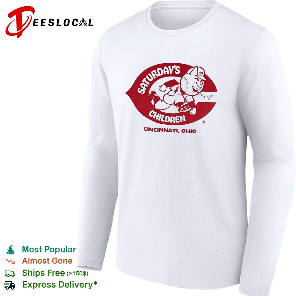 Saturday’s Children Cincinnati Reds Mr Redlegs x Grateful Dead Logo shirt