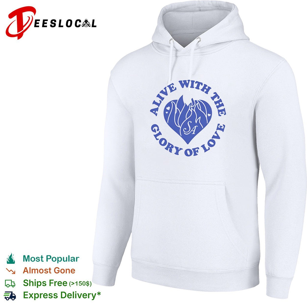 Say Anything alive with the glory of love badge shirt